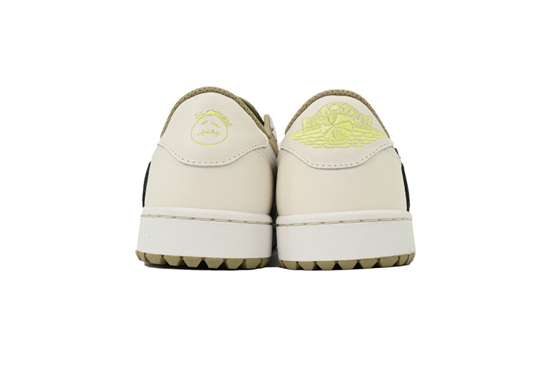 【BA9ZY】高尔夫  ZY版乔丹1代低帮   FZ3124-200 Travis Scott x Air Jordan 1 Low Black, White, Green