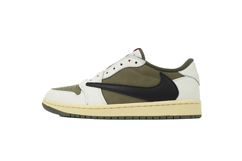 【BA9ZY】反转橄榄绿  ZY版乔丹1代低帮 DM7866-200 Travis Scott x Air Jordan 1 Low OG SP 'Medium Olive'