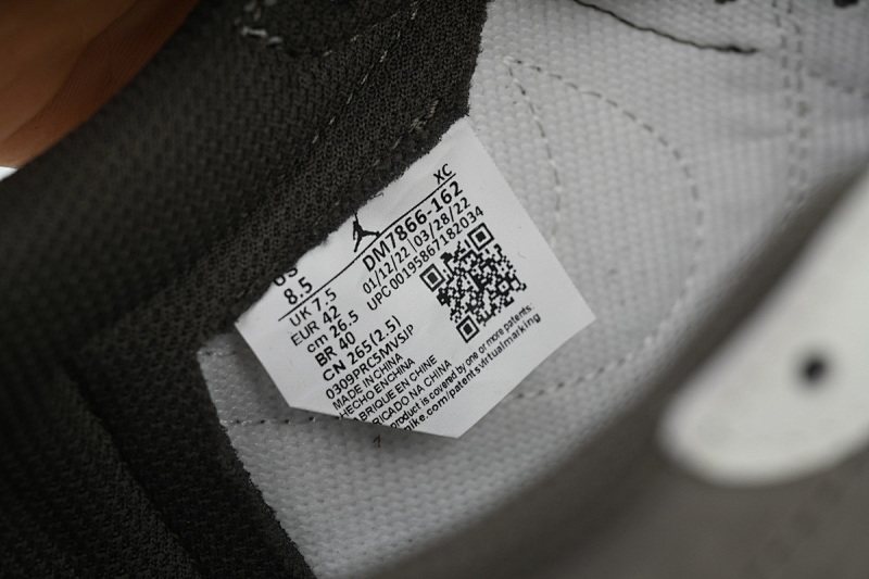 【BA9ZY】白棕 ZY版乔丹1代低帮  DM7866-162 Travis Scott x Air Jordan 1 Low White Brown Barb