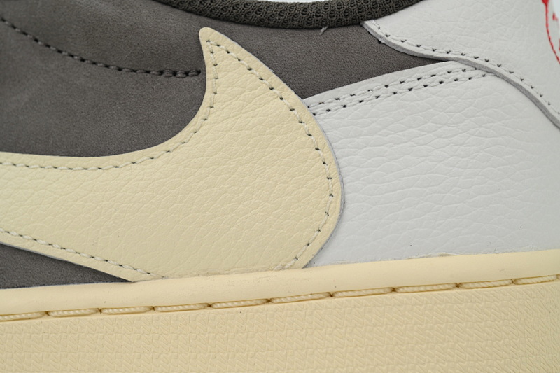 【BA9ZY】白棕 ZY版乔丹1代低帮  DM7866-162 Travis Scott x Air Jordan 1 Low White Brown Barb