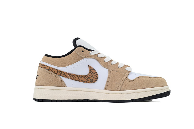 【AA1XH】豹纹卡齐白 乔丹1代低帮 DZ4130-201 Air Jordan 1 Low SE 'Brown Elephant'