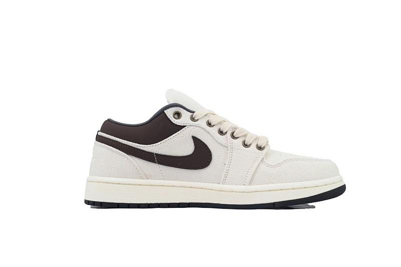 yupoo_324393_04e5fa4a.jpg 【AA1XH】麻布象牙棕 乔丹1代低帮 IB8058-110 Air Jordan 1 Low Premium 'Ivory Baroque Brown'