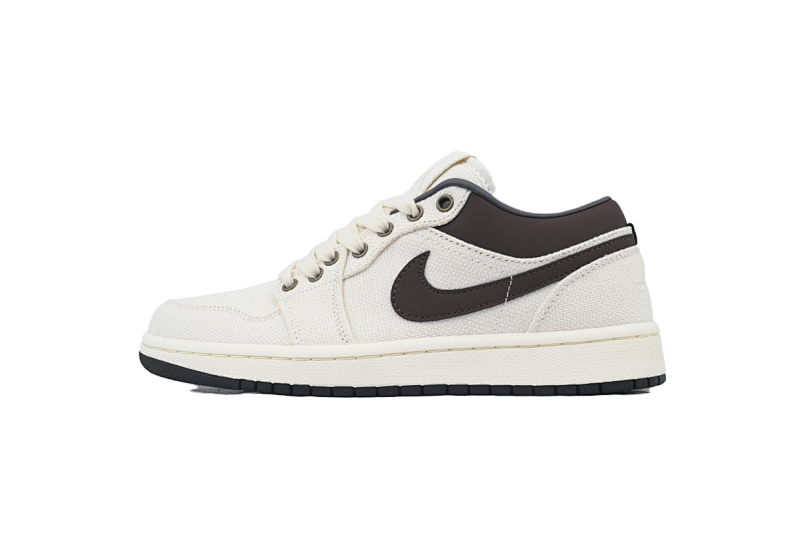yupoo_324393_310128a9.jpg 【AA1XH】麻布象牙棕 乔丹1代低帮 IB8058-110 Air Jordan 1 Low Premium 'Ivory Baroque Brown'