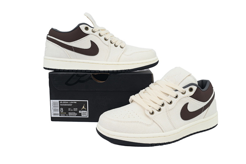 yupoo_324393_d4caf272.jpg 【AA1XH】麻布象牙棕 乔丹1代低帮 IB8058-110 Air Jordan 1 Low Premium 'Ivory Baroque Brown'