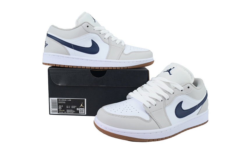 【AA1XH】低烟灰深兰 乔丹1代低帮 553558-146 Air Jordan 1 Low 'Georgetown'