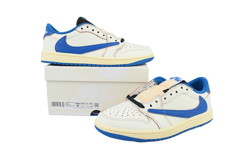 【DA7OG】闪电 OG版乔丹1代低帮  DM7866-104  Fragment Design x Travis Scott x Air Jordan 1 Retro Low OG SP 'Sail