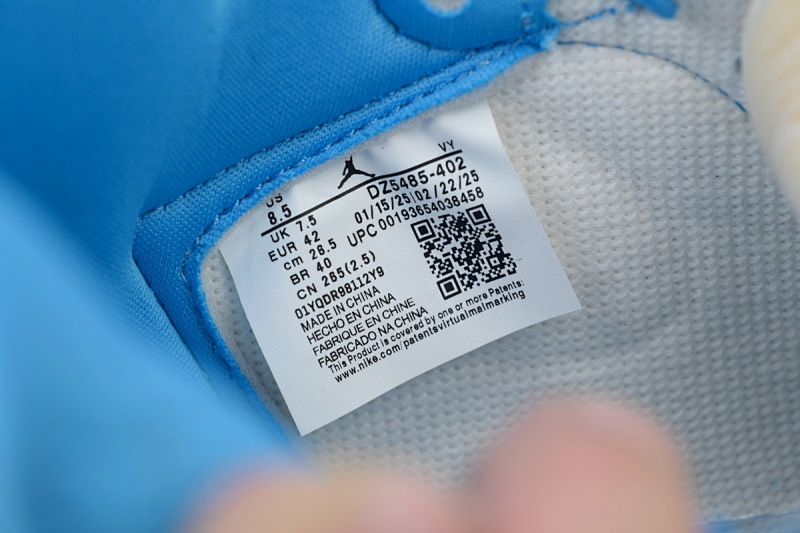 【BA7XH】复古北卡蓝  乔丹1代复古篮球鞋 DZ5485-402 Air Jordan 1 Retro High OG 'UNC Reimagined'