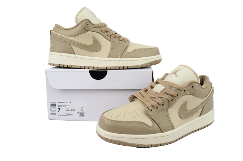 【AA1AQ】奶油咖 乔丹1代低帮 DC0774-203 Air Jordan 1 Low 'Rattan'