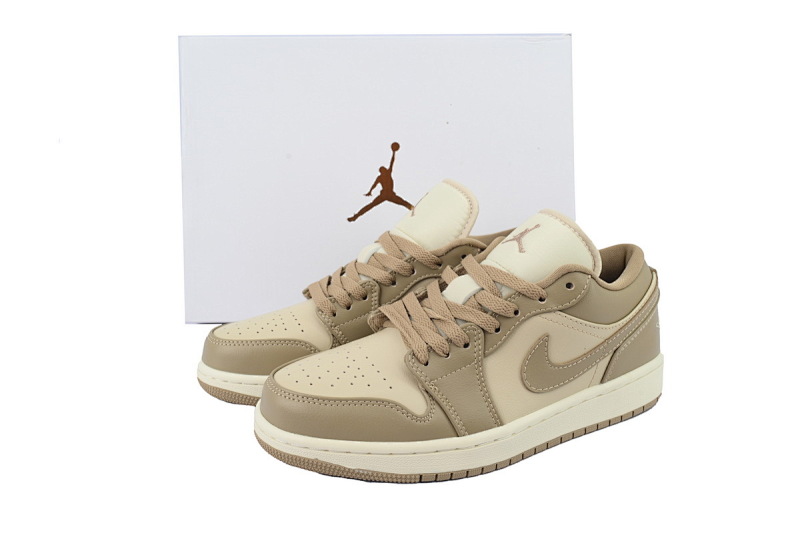 【AA1AQ】奶油咖 乔丹1代低帮 DC0774-203 Air Jordan 1 Low 'Rattan'