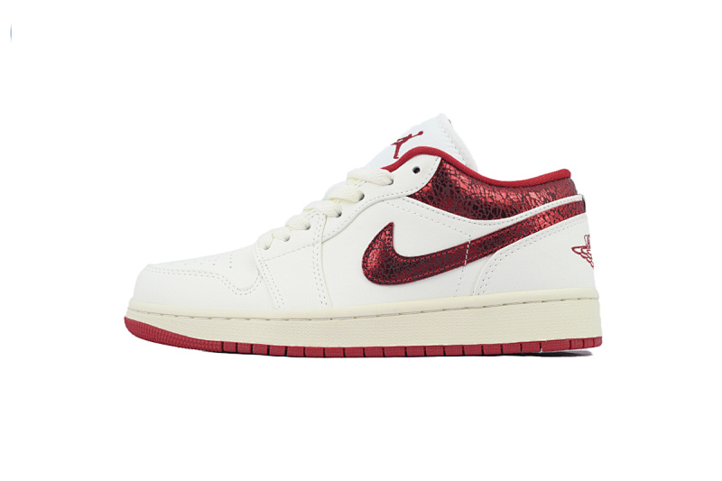 【AA1AQ】红宝石米白 乔丹1代低帮 HT9338-106 Air Jordan 1 Low 'Ruby'
