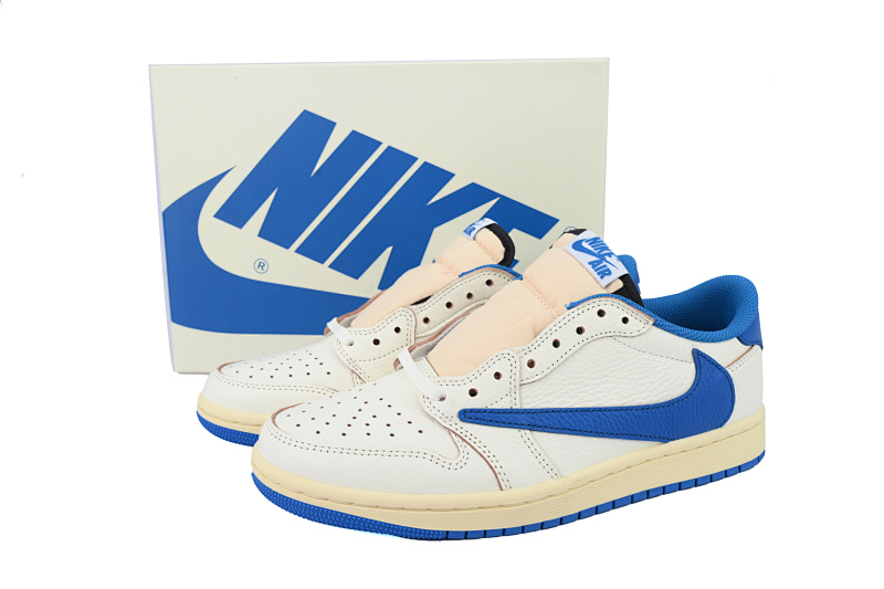 【CA1XP】白蓝 XP版乔丹1代 DM7866-104 Fragment Design x Travis Scott x Air Jordan 1 Retro Low