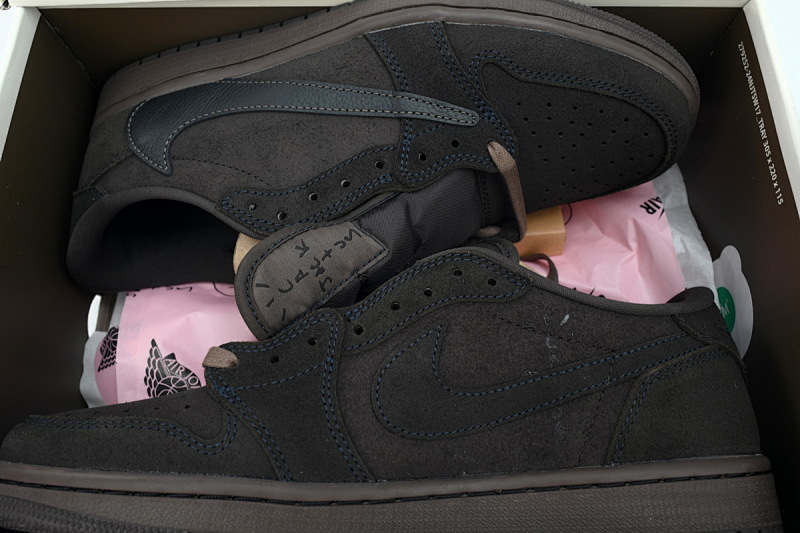 【CA1XP】9.0黑棕倒 XP版乔丹1代 DM7866-202 Travis Scott x Air Jordan 1 Retro Low OG SP 'Velvet Brown'