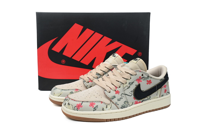 【AA1XH】八村垒 乔丹1代低帮 HV8239-100 Rui Hachimura x Air Jordan 1 Retro Low OG 'Cranes'