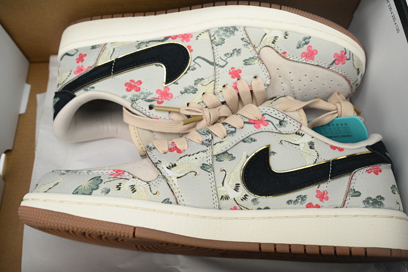 【AA1XH】八村垒 乔丹1代低帮 HV8239-100 Rui Hachimura x Air Jordan 1 Retro Low OG 'Cranes'