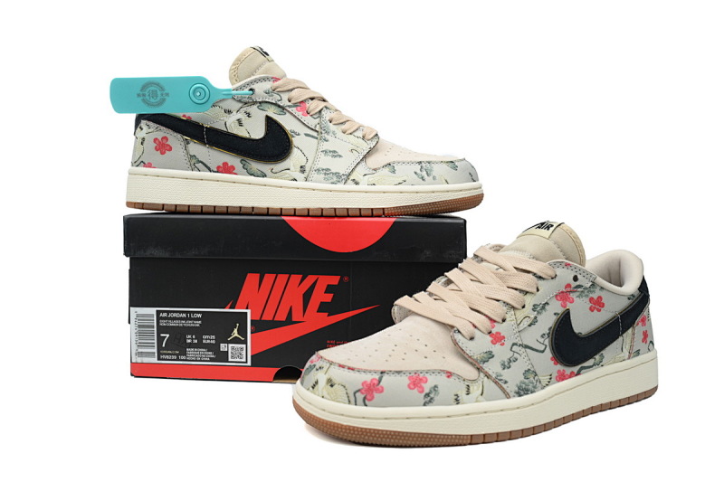 【AA1XH】八村垒 乔丹1代低帮 HV8239-100 Rui Hachimura x Air Jordan 1 Retro Low OG 'Cranes'