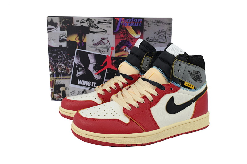 yupoo_325363_811699a7.jpg 【BA7XH】米白红联名 乔丹1代复古篮球鞋 HV8563-600 Union LA x Air Jordan 1 Retro High OG SP 'Chicago Shadow'