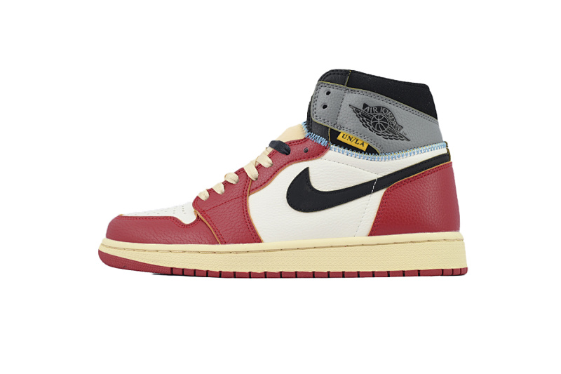 【BA7XH】米白红联名 乔丹1代复古篮球鞋 HV8563-600 Union LA x Air Jordan 1 Retro High OG SP 'Chicago Shadow'