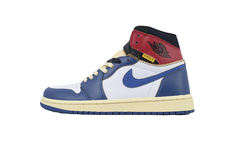 【BA7XH】米蓝联名 乔丹1代复古篮球鞋 BV1300-146 Union X Air Jordan 1 OG Hi Retro“Blue Toe”