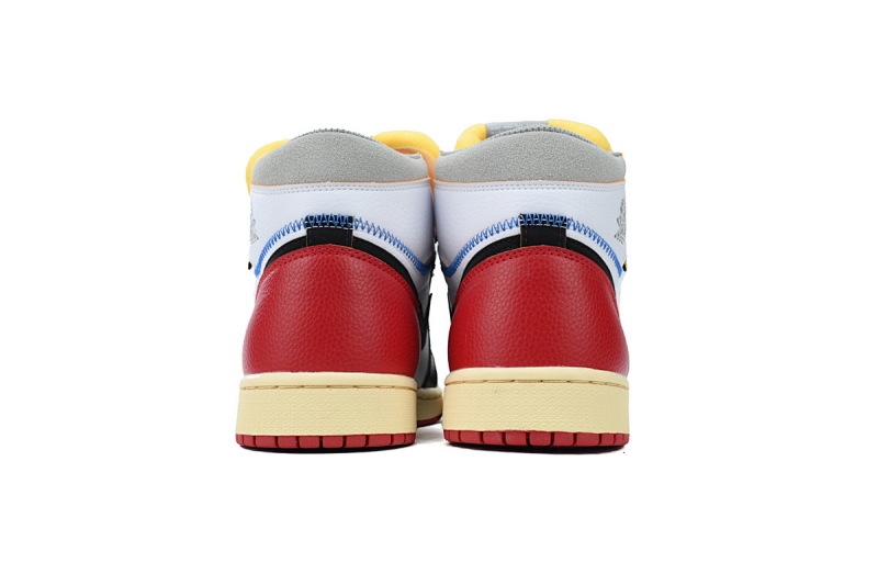 【BA7XH】米白黑联名 乔丹1代复古篮球鞋 BV1300-106 Union X Air Jordan 1 OG Hi Retro“Black Toe”