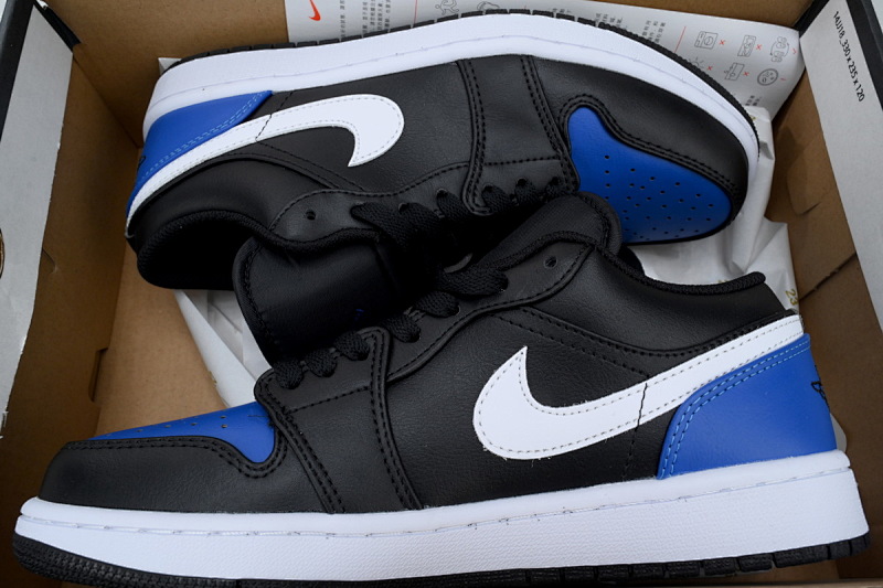 【AA1AQ】黑宝蓝 乔丹1代低帮 553558-042 Air Jordan 1 Low 'Black Royal Toe'