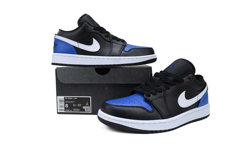 【AA1AQ】黑宝蓝 乔丹1代低帮 553558-042 Air Jordan 1 Low 'Black Royal Toe'