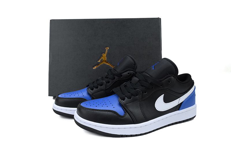 【AA1AQ】黑宝蓝 乔丹1代低帮 553558-042 Air Jordan 1 Low 'Black Royal Toe'