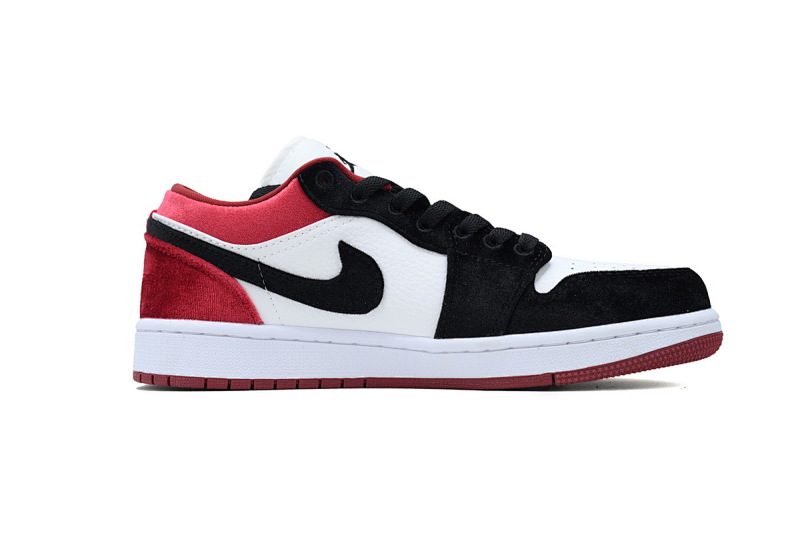 【AA1AQ】丝绸红 乔丹1代低帮 FZ3242-001 Air Jordan 1 Low SE 'Velvet Black Toe'