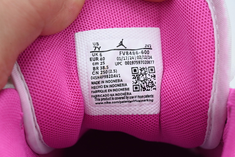 【AA1AQ】芭比粉 乔丹1代低帮 FV8486-600 Air Jordan 1 Low GS 'Fire Pink'