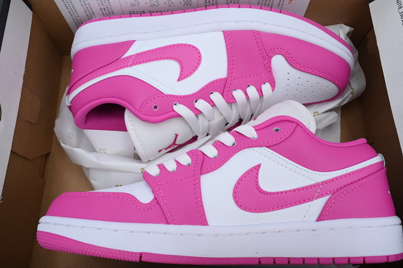 【AA1AQ】芭比粉 乔丹1代低帮 FV8486-600 Air Jordan 1 Low GS 'Fire Pink'