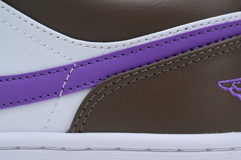 【AA1AQ】白棕紫 乔丹1代低帮 553558-215 Air Jordan 1 Low 'Palomino'