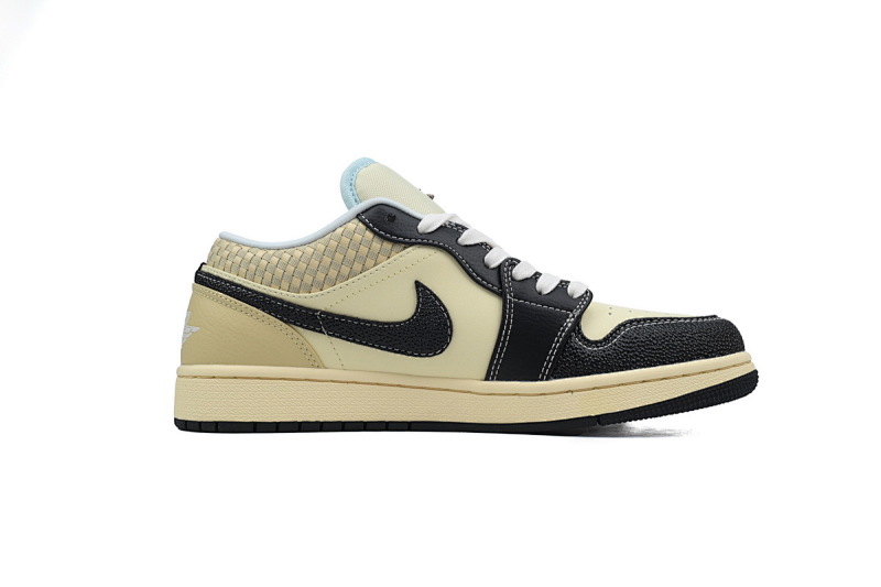 yupoo_325881_eeae845d.jpg 【AA1XH】椰子 乔丹1代低帮 HQ3437-101 Air Jordan 1 Low SE 'Coconut Milk Black'