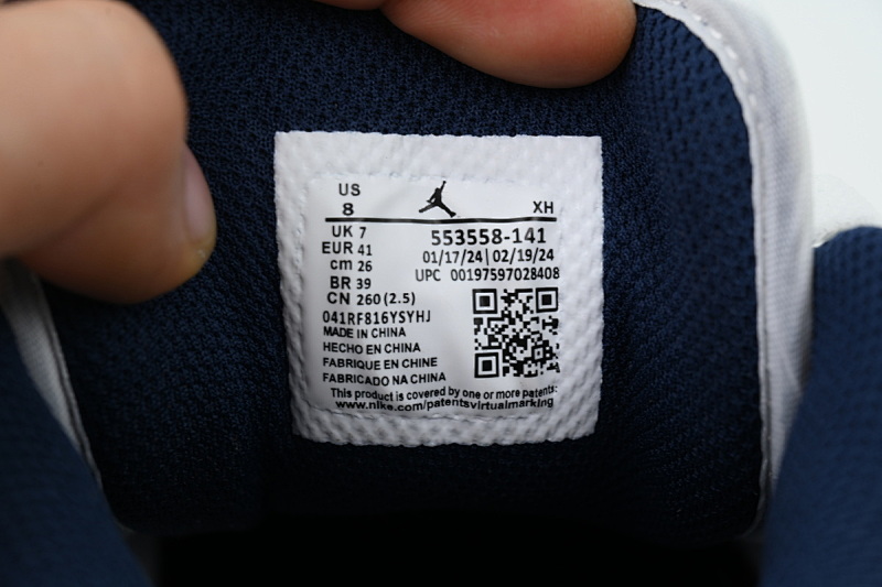 【AA1AQ】白湛蓝 乔丹1代低帮 553558-141 Air Jordan 1 Low 'Midnight Navy'