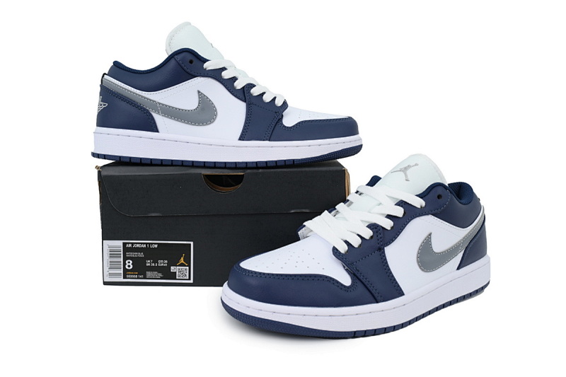 【AA1AQ】白湛蓝 乔丹1代低帮 553558-141 Air Jordan 1 Low 'Midnight Navy'