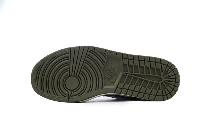 【AA1XH】黑白绿 乔丹1代低帮 553558-092 Air Jordan 1 Low 'Black Toe Medium Olive'
