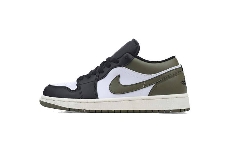 yupoo_325939_b58a2255.jpg 【AA1XH】黑白绿 乔丹1代低帮 553558-092 Air Jordan 1 Low 'Black Toe Medium Olive'