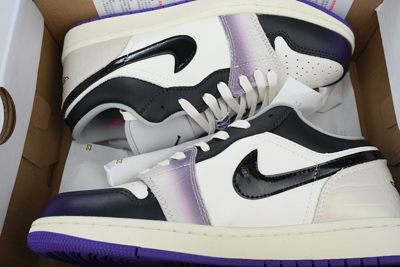 yupoo_326045_2579b654.jpg 【AA1AQ】白黑紫 乔丹1代低帮 HF5759-101 Air Jordan 1 Low SE 'Punk Rock'
