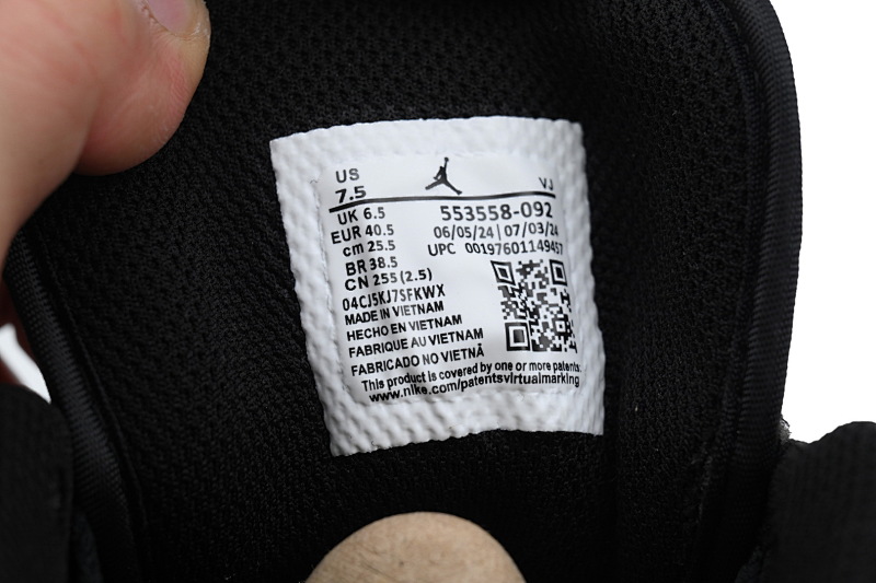 【AA1AQ】白军绿 乔丹1代低帮 553558-092 Air Jordan 1 Low 'Black Toe Medium Olive'