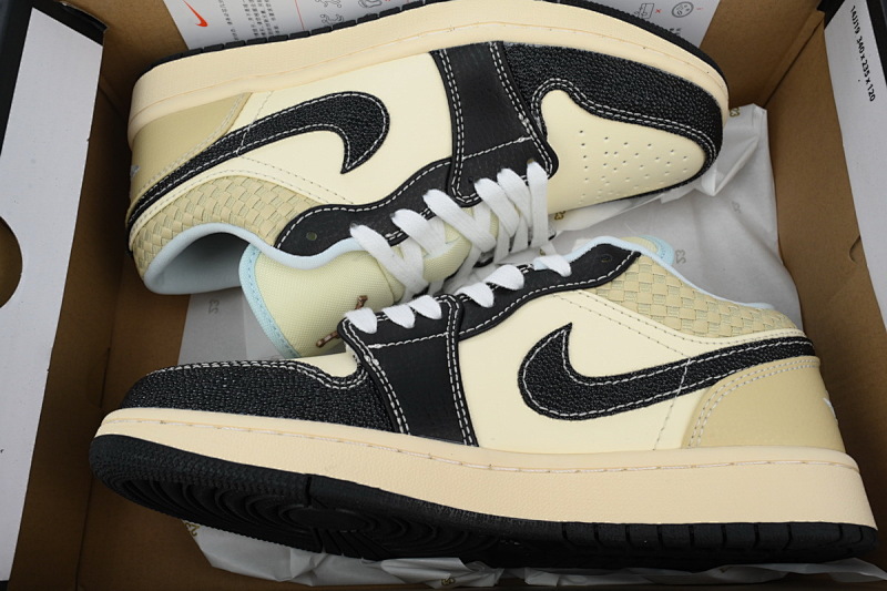 【AA1AQ】椰奶黑 乔丹1代低帮 HQ3437-101 Air Jordan 1 Low SE 'Coconut Milk Black'