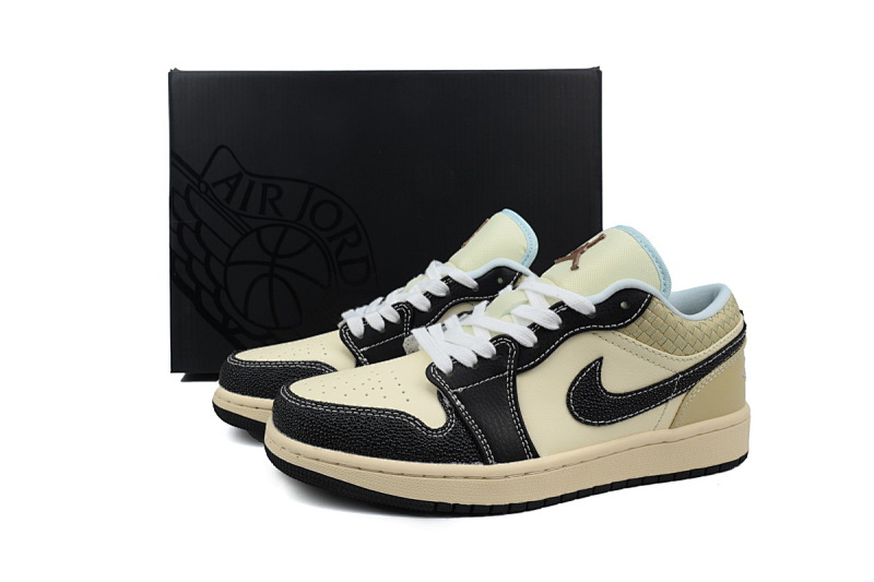 【AA1AQ】椰奶黑 乔丹1代低帮 HQ3437-101 Air Jordan 1 Low SE 'Coconut Milk Black'