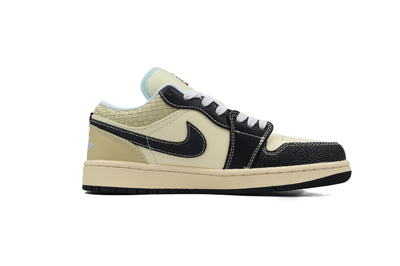 【AA1AQ】椰奶黑 乔丹1代低帮 HQ3437-101 Air Jordan 1 Low SE 'Coconut Milk Black'
