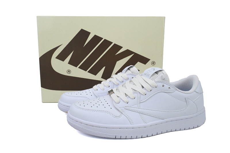【AA1XH】低帮白倒钩 乔丹1代低帮 TD1228-111 Travis Scott x Air Jordan 1 Low White