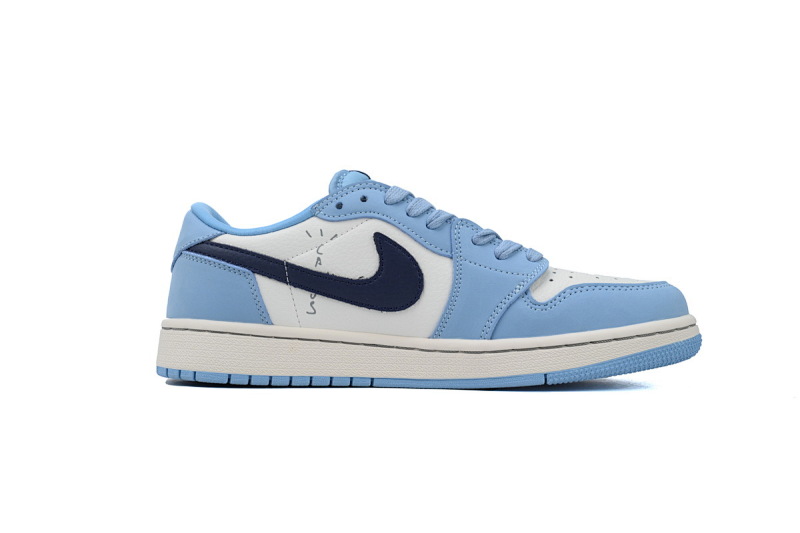 【AA1XH】低帮莱克倒勾 乔丹1代低帮 DM7688-400 Travis Scott x Air Jordan 1 Low Blue