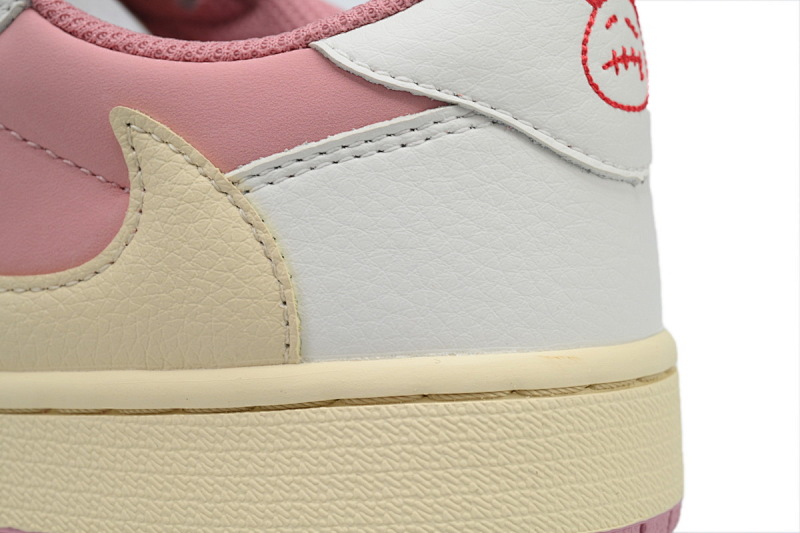 yupoo_326452_7acc4fd7.jpg 【AA1XH】白粉倒勾 乔丹1代低帮 DM7866-600 Travis Scott x Air Jordan 1 Low OG White Pink