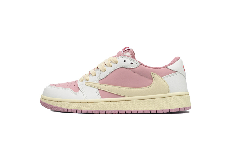yupoo_326452_8b1762d8.jpg 【AA1XH】白粉倒勾 乔丹1代低帮 DM7866-600 Travis Scott x Air Jordan 1 Low OG White Pink