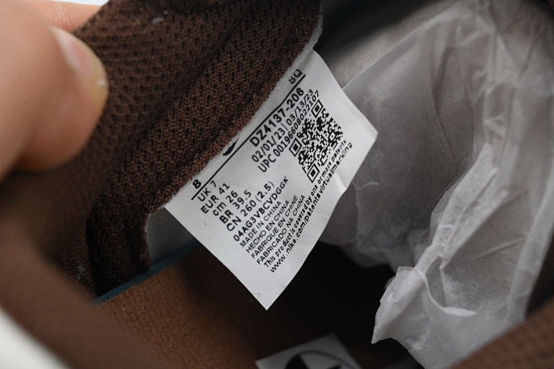 【AA1XH】棕粉倒勾 乔丹1代低帮 DZ4137-206 Travis Scott x Air Jordan 1 Low OG SP Dark Pony Pink