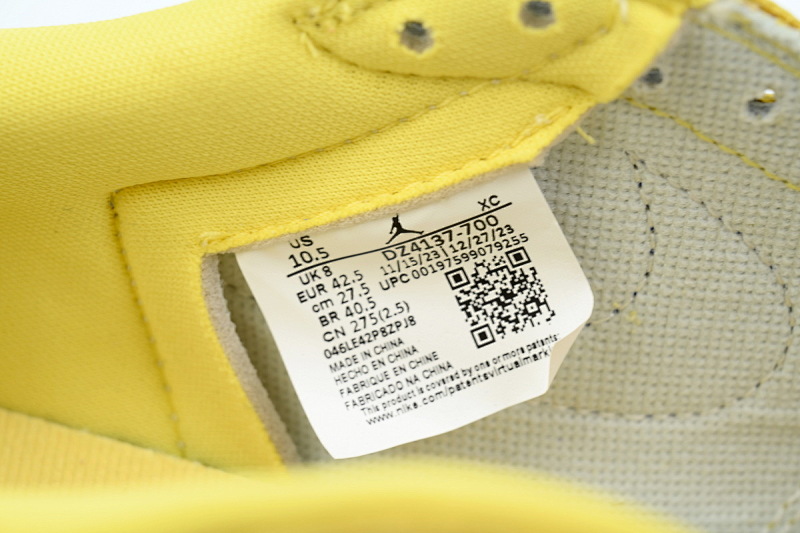 【DA7OG】黄低勾 OG版乔丹1代 DZ4137-700 Travis Scott x Air Jordan 1 Low OG Canary