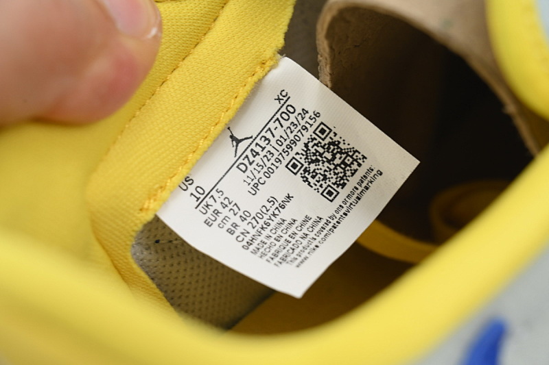 【CA1K6】8.0黄倒勾 纯原乔丹1代低帮 DZ4137-700 Travis Scott x Air Jordan 1 Low OG 'Canary'