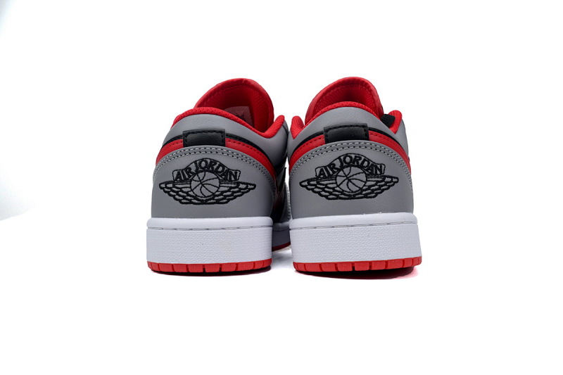 【AA1AQ】灰黑红 乔丹1代低帮 553558-060 Air Jordan 1 Low "Black/Cement Grey"