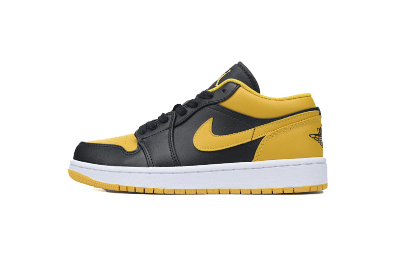 【AA1AQ】黑黄 乔丹1代低帮 553558-072 Air Jordan 1 Low "Yellow Ochre"