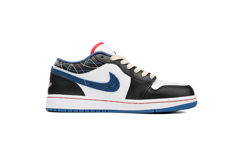 【AA1XH】白黑蓝 乔丹1代低帮 FV3622-141 Air Jordan 1 Low SE "Black/Industrial Blue"